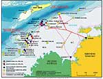 The Timor Sea has a huge and complex range of oil fields. Disputes over sovereignty have held exploitation back. In particular the Sunrise gas field has been claimed by East Timor and Indonesia. The Sunrise gas project is now likely to go ahead under an East Timorese aegis.