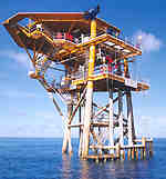 The wellhead platform.