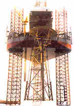 Installation of the wellhead platform by the Ron Tappmeyer.